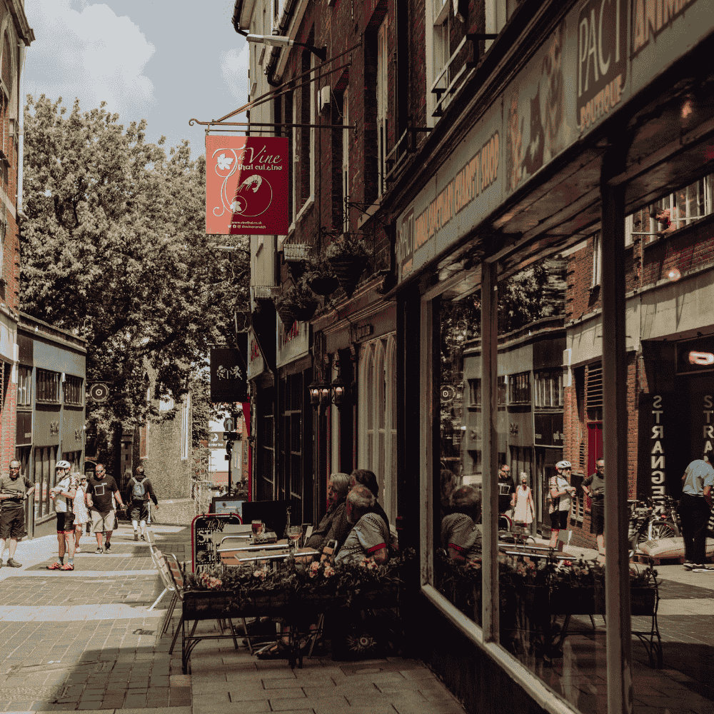 The Norwich Lanes — independent shops, cafés and hidden courtyards in Norwich city centre